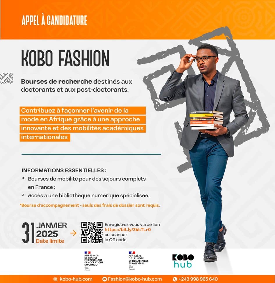 Le Kobo Fashion lance son appel à candidatures pour un programme des bourses de recherche